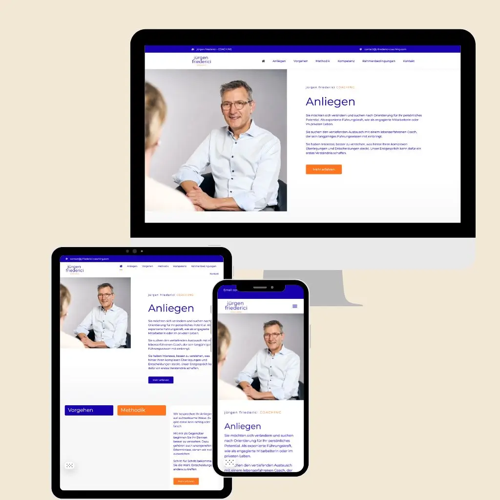 jürgen friederici COACHING by Surprada Webdesign
